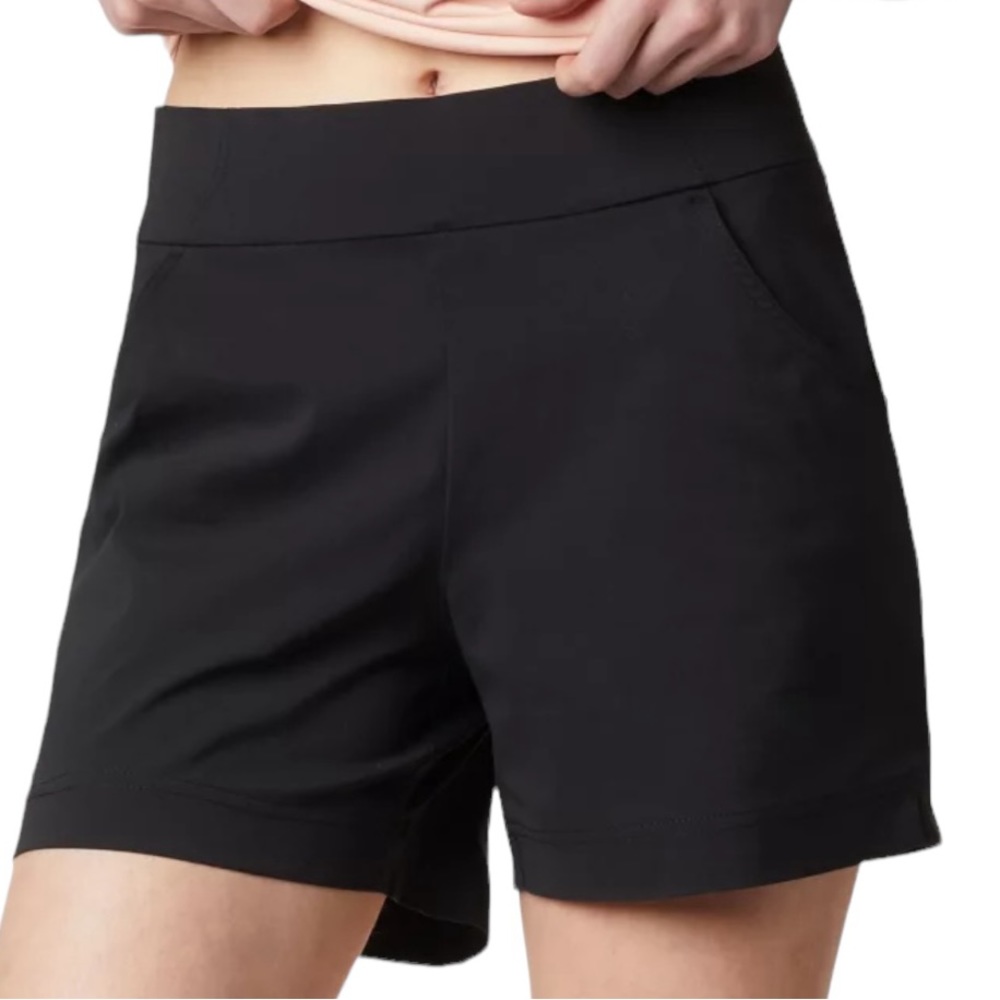 Columbia Women’s Any Time Casual Black Rain Stain Free Outdoor Shorts Size Small